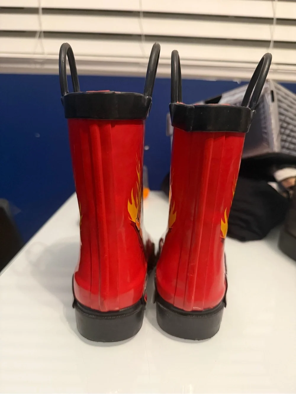 Kids Red 'Rust-eze' Lightning McQueen Rain Boots